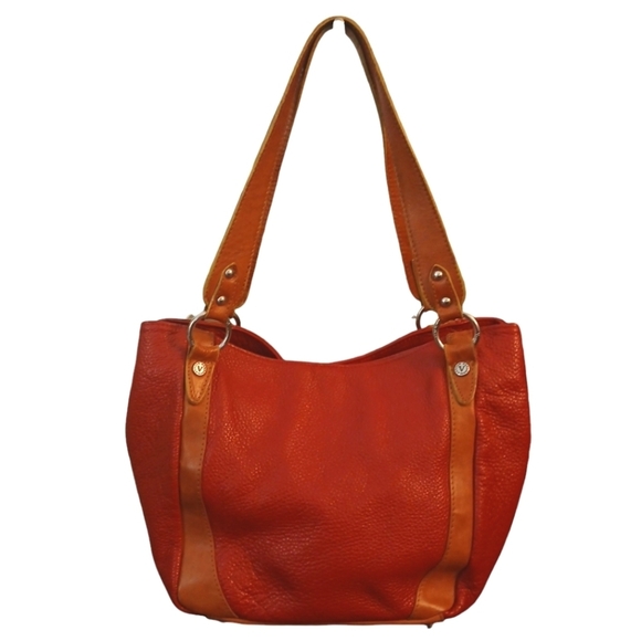 Valentina Italia Red Leather Shoulder Bag - Picture 3 of 12